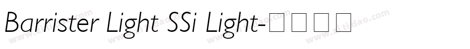 Barrister Light SSi Light字体转换